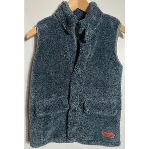 Simply Southern Collection Youth Small Fleece Sherpa Snap Vest YS